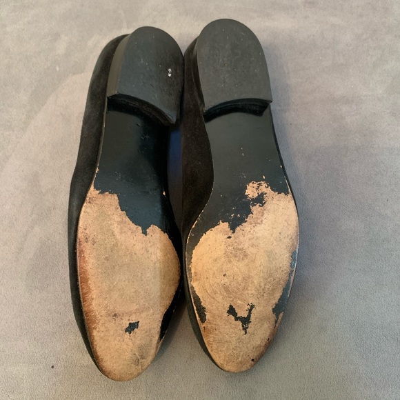 Stuart Weitzman Black Suede Flats  (8.5) - Picture 8 of 8